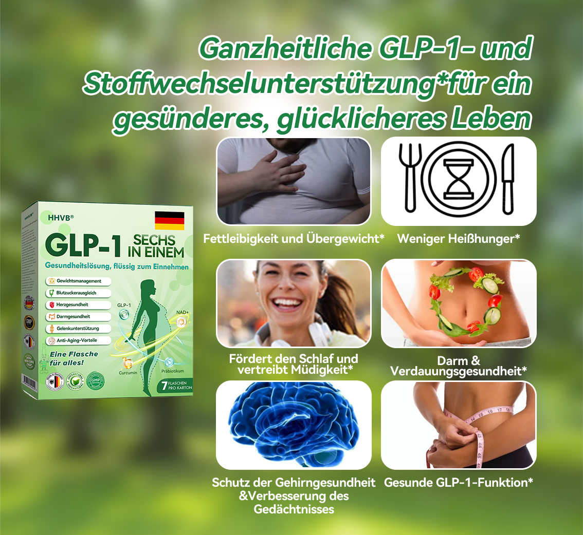 𝐇𝗛𝑉𝖡® 🇩🇪 6-in-1-𝐆𝗟𝑷-1-Gesundheitsformel 🔬🔬, 𝐟𝐥ü𝐬𝐬𝐢𝐠 𝐳𝐮𝐦 𝐄𝐢𝐧𝐧𝐞𝐡𝐦𝐞𝐧 (Nur eine Dosis pro Tag, sichtbare Veränderungen in 7 Tagen) ✅ Für Fettleibigkeit, kardiovaskuläre Gesundheit, Diabetes, Schlafapnoe, Gelenkprobleme und mehr.