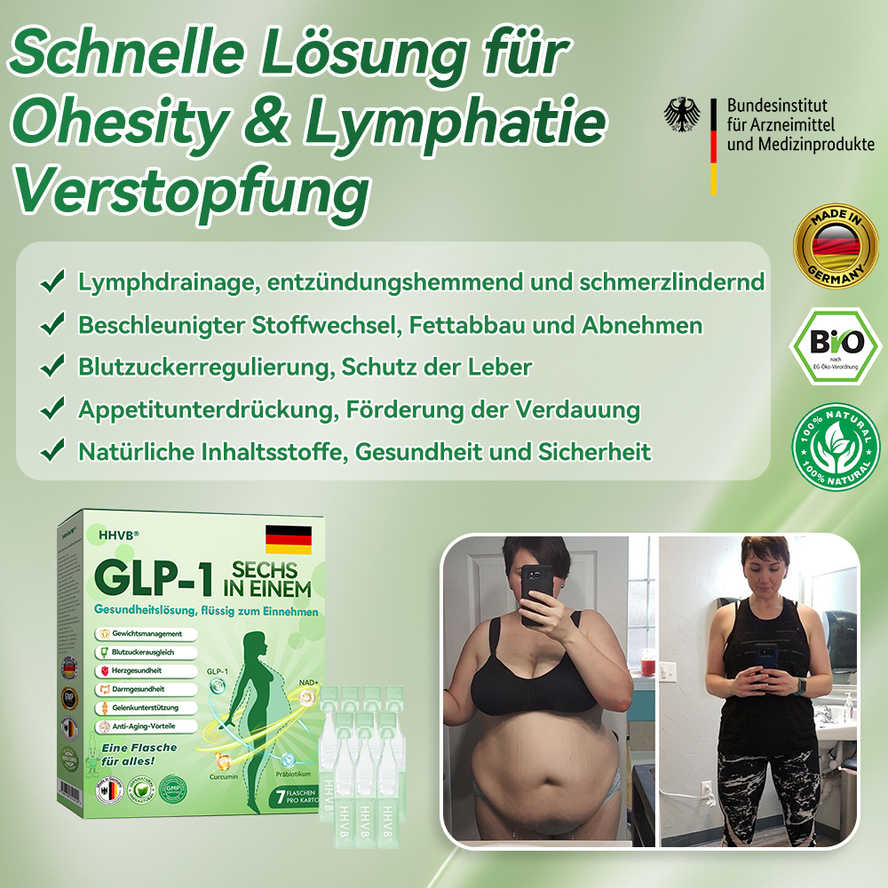 𝐇𝗛𝑉𝖡® 🇩🇪 6-in-1-𝐆𝗟𝑷-1-Gesundheitsformel 🏆🏆, 𝐟𝐥ü𝐬𝐬𝐢𝐠 𝐳𝐮𝐦 𝐄𝐢𝐧𝐧𝐞𝐡𝐦𝐞𝐧 (Nur eine Dosis pro Tag, sichtbare Veränderungen in 7 Tagen) ✅ Für Fettleibigkeit, kardiovaskuläre Gesundheit, Diabetes, Schlafapnoe, Gelenkprobleme und mehr.